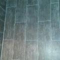 Carrelage sol salle de bain avec joints époxy