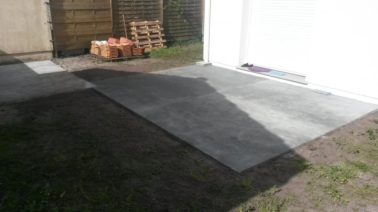 Terrasse beton 12m²