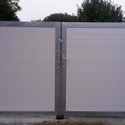 Portail battant sur mesure structure fer galvanisé habillage PVC